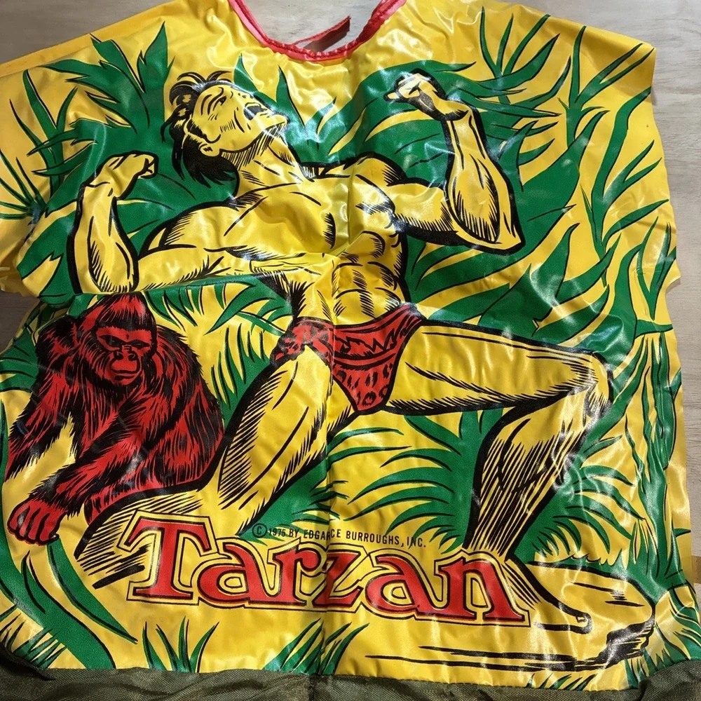 Vintage 1975 Ben Cooper TV Comic Tarzan Costume And Mask Child L (12-14) Used